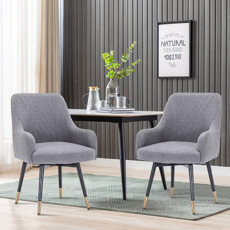 Abree 18.9'' H Fabric Upholstered Armchair, Gray