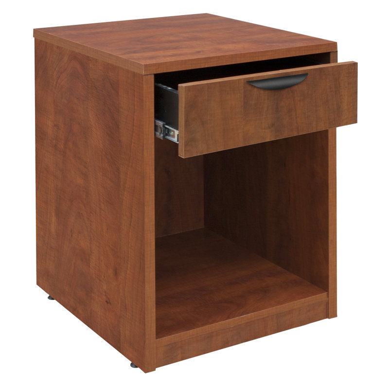 Nickyla 1-Drawer Printer Stand, Cherry