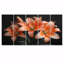 Ensemble de salon art mural lys orange printemps noir photo III-1791016091