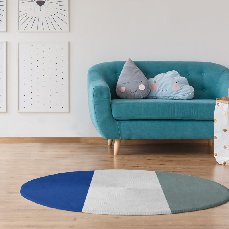 Chenille Indoor Rug, Round 5'