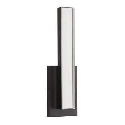 Garland 15-in Black dimmable LED Wall Sconce