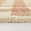Tapis rose à poils longs March Gingham-622507489