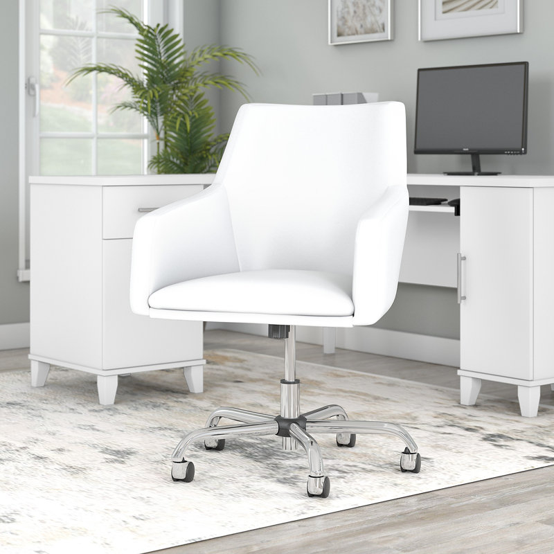 Somerset Vinyl Task Chair, White