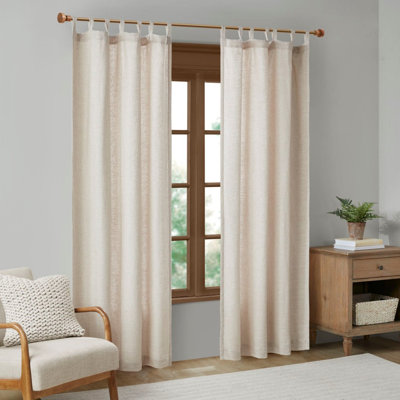 Tab Top Fleece Lined Curtain Panel(Only 1 Pc Panel)
