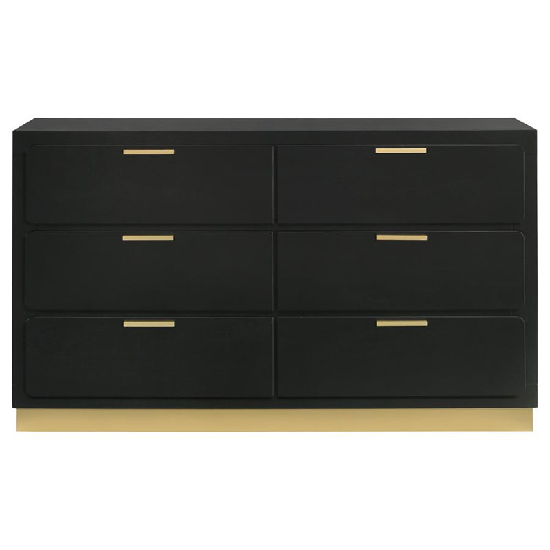 Gilby 6-drawer Dresser, Black