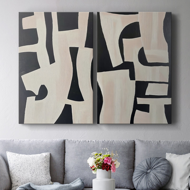 ABSTRACT Series DLxxxix - Toile tendue avec châssis de qualité supérieure - Prêt à être accroché