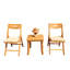 Surfliner Outdoor 3 - Piece Teak Dining Set