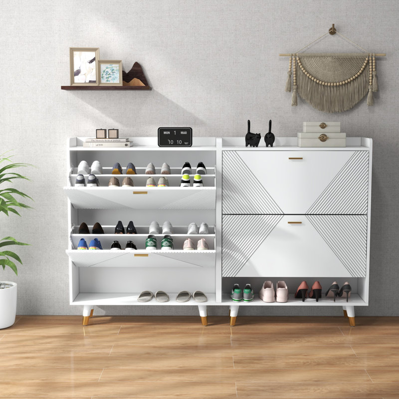 Armoires de rangement pour chaussures, Blanc