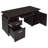 Rochelle Cappuccino 2-Drawer Office Computer Desk-2098782981