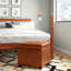Repose-pieds carré avec rangement en similicuir de 18,3 po Graysie-9732039