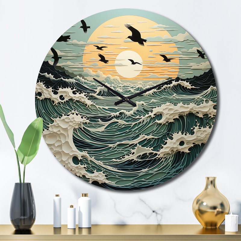 Ciska - Horloge murale animaux, Grand