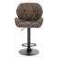 Dequavius Swivel Upholstered Adjustable Height Counter Stool-346494035