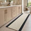 Tapis de couloir coupe-à-longueur antidérapant Essential Grey Stone Essential de 26 po de largeur pour cuisine intérieure et couloir à profil bas-131521059-131521074