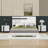 Gloss 3-Piece Bedroom Set Floating Bed Frame Queen Size Bed With LED Light & 2 Nightstands