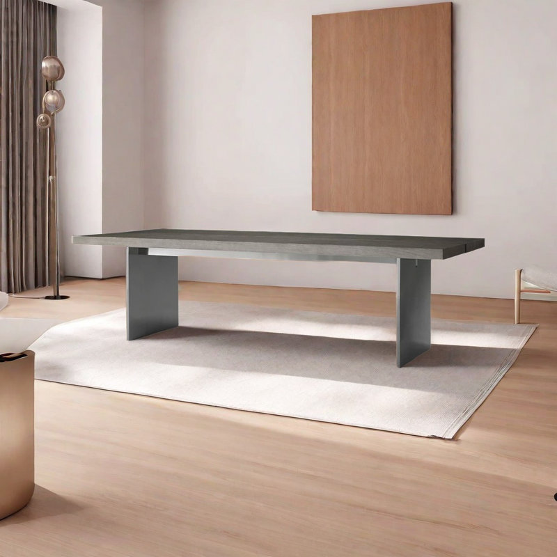 Vershawn Modern simple solid wood dining table, 29.5"H x 78.7"L x 31.4"W