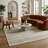 Rug Branch Azura 5' x 7' (5'3" x 7'1") Beige/Brown Geometric Indoor Area Rug, Contemporary, Low Pile, Stain-Resistant Carpet - Living Room, Bedroom, Dining Room, and Kitchen-631941819