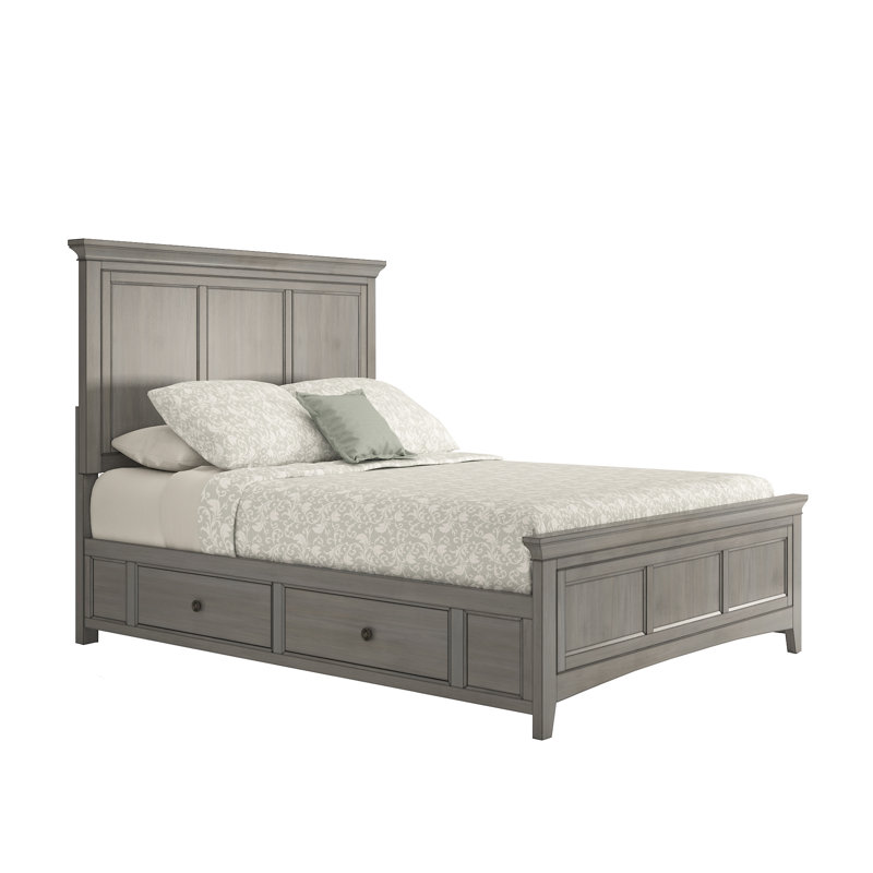 Melfa Platform Storage Bed, Queen, Antique Gray