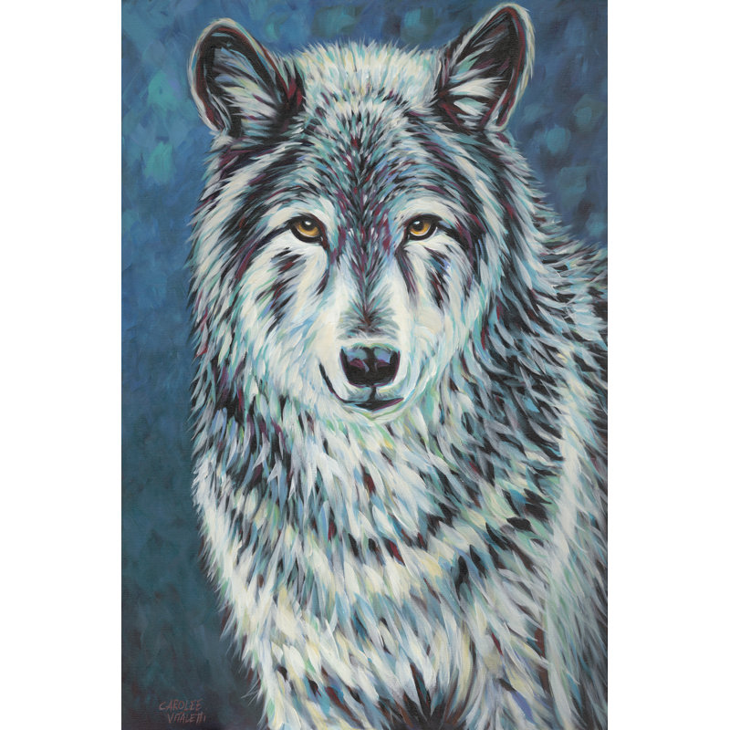 Spirit Animal II by Carolee Vitaletti - Wrapped Canvas Painting, 122 cm H x 81 cm W, Black Floater Frame