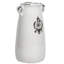 2 Piece White Ceramic Table Vase Set