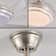Smart Modern Chandelier Ceiling Fan with Remote Control LED Light，6 Speed/Color Temperature 3000-6000K/Reversible/Timer Setting 1H-2H