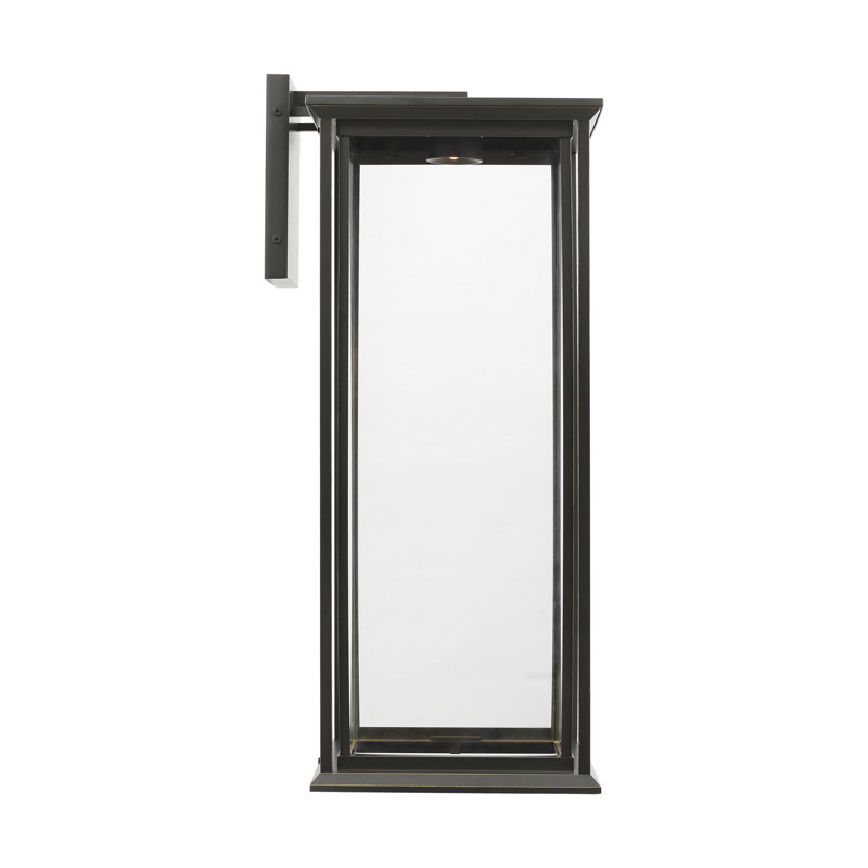 Audley Extra Large Lantern from Generation Lighting , Transparent, Antique Bronze