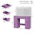 43.3'' W Makeup Vanity Desk With Lighted Mirror