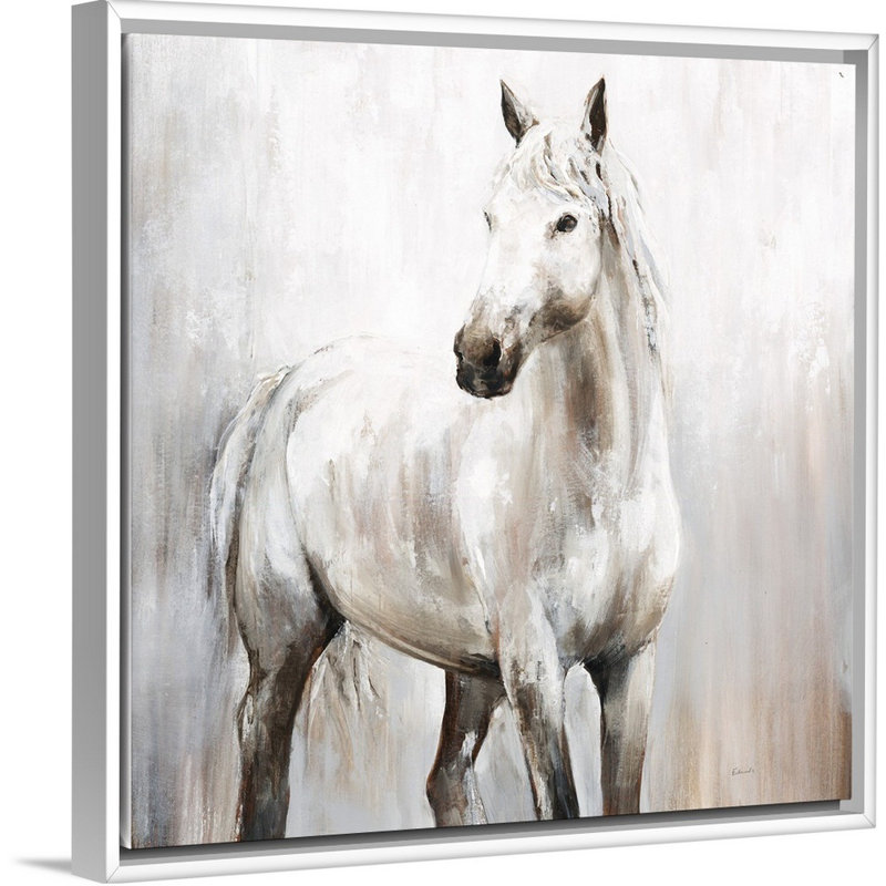« adventure land »-reproduction d’art sur toile, H 17,7 po x l 17,7 po x P 1,75 po, Cadre flottant blanc