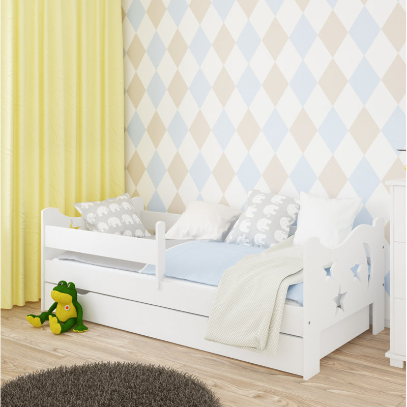 Blackburn Cabin Bed with Storage Included, White, European Toddler (80 x 160cm)