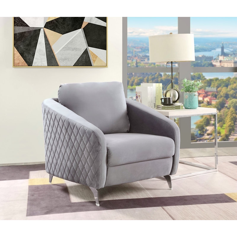 Fauteuil d'appoint 36 po, Gris