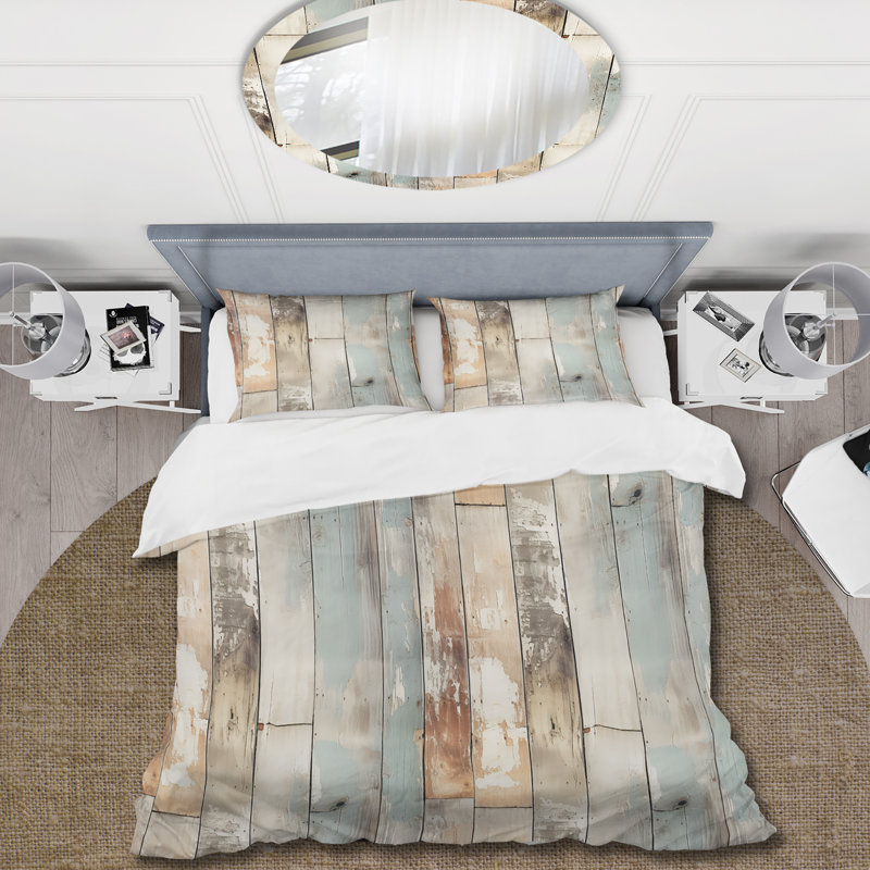 Literie Rustic Farmhouse, Housse de couette pour très grand lit et 2 très