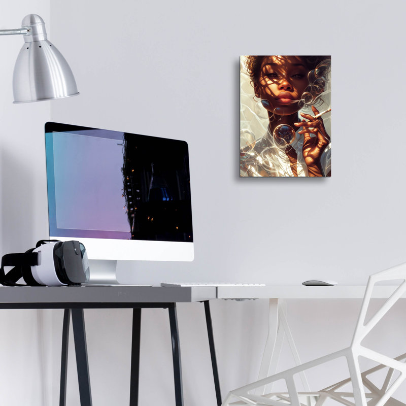 Art mural en verre «Sublime» par r3darch0n, H 16 po x l 12 po x P 0,13 po