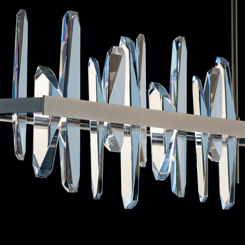 Solitude Kitchen Island Linear LED Pendant, Soft Gold