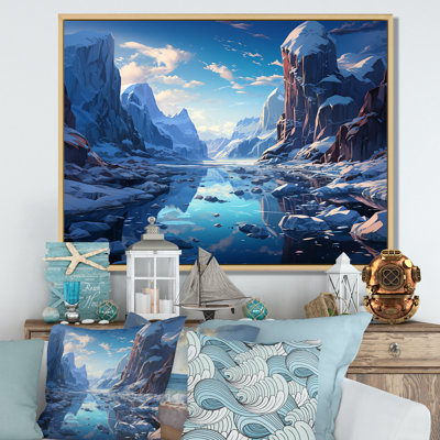 " Blue Winter Landscape In Greenland "