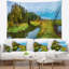 Tapisserie «Schafer Green Park By the Lake»-1935350747