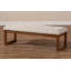 Banc rembourré en bois brun noyer Veronica-69474415