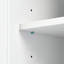 Tall And Wide Storage Cabinet With Doors For Bathroom Office, Three Drawers