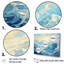 «Aqua Pastel Clouds Lansdcape III», art mural sur toile-95968385-95968388