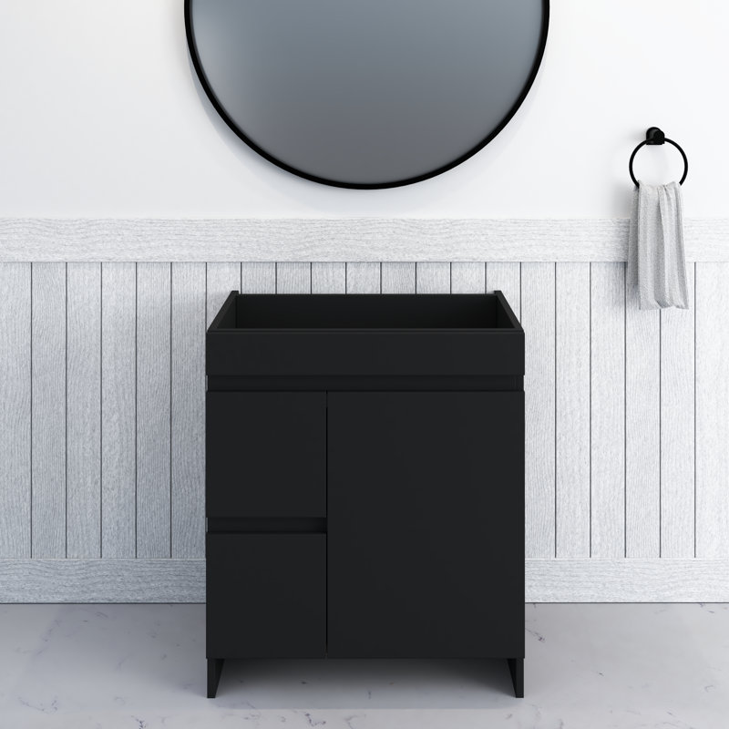 Cinnamon 30 " Single Bathroom Vanity Base, Matte Black