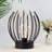 Battery Operated Table Lamp Indoors Outdoor Lantern with LED Bulb 