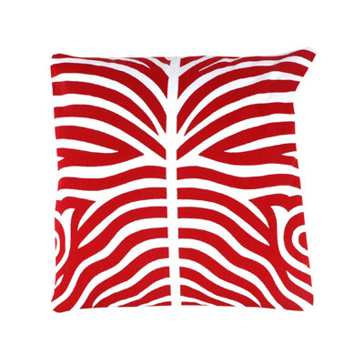 Xandra Animal Print Cotton Reversible Throw Pillow