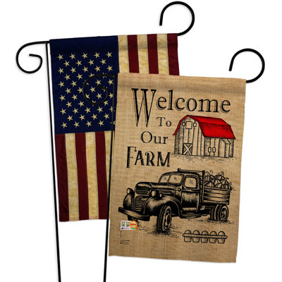 Double Sided 18.5'' H x 13'' W Polyester Garden Flag