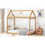 Lit simple couleur de bois