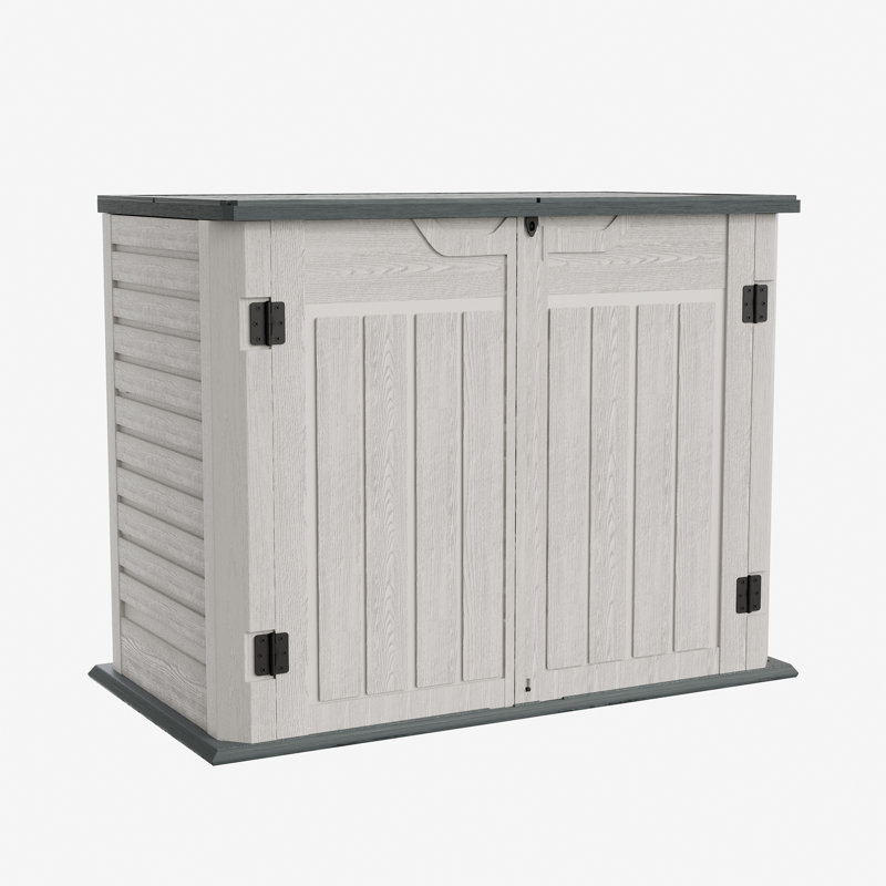 Boîte de rangement verrouillable résistante à l'eau 130 gallons Olmsted en gris, gris