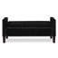 Banc rembourré capitonné avec rangement à boutons et garniture cloutée, siège rembourré pour salon-129757574-129757577-129757580