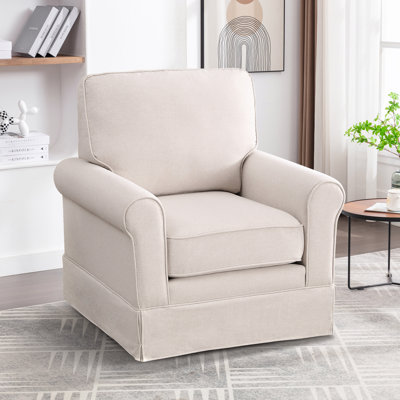 Kandyn 33" W Upholstered Swivel Accent Chair