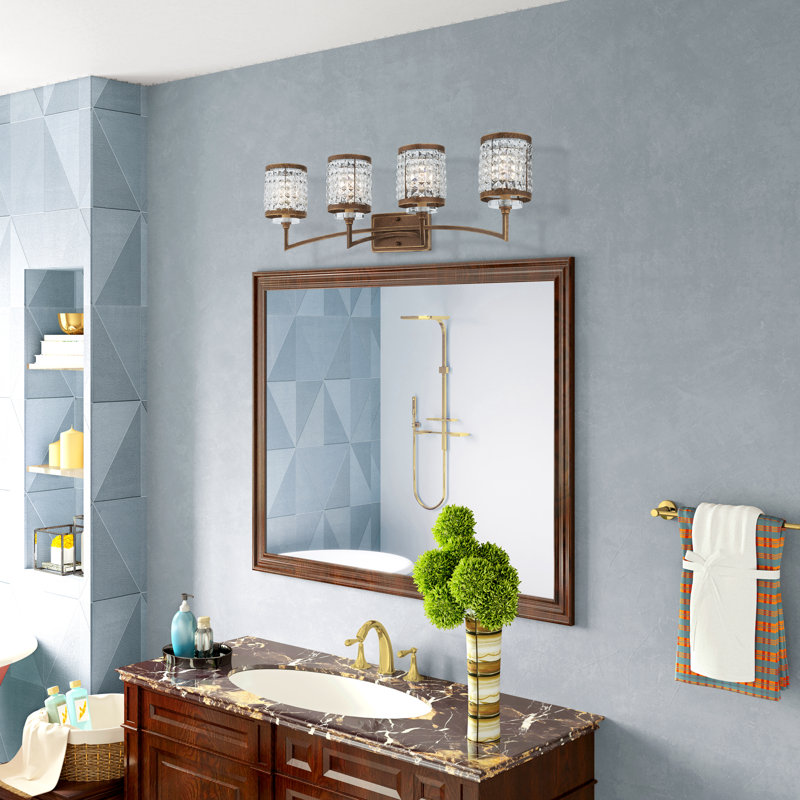 Belisle 4 - Light Dimmable Vanity Light, Palacial Bronze