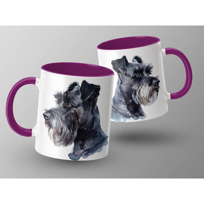 Elegant Schnauzer Watercolor Art 11oz Coffee Mug