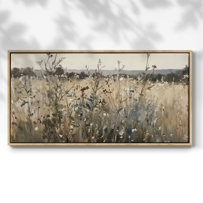 Série paysage - Cxxix - Toile tendue avec châssis encadré - Prêt à être accroché