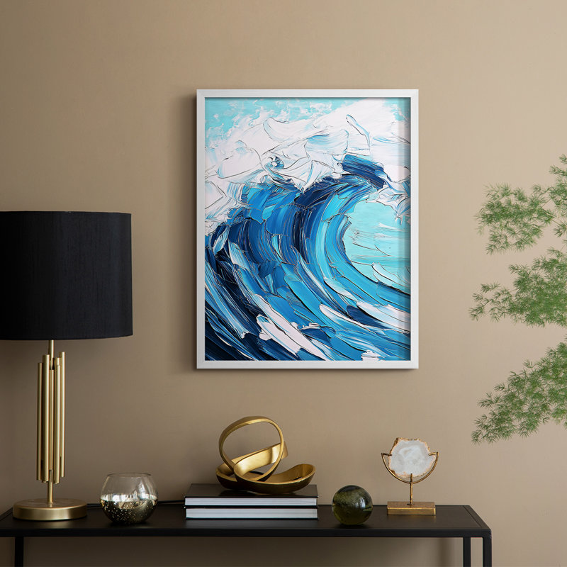 NAUTICAL Series XC III, reproduction encadrée - bois massif, H 11 po x l 9 po, Blanc