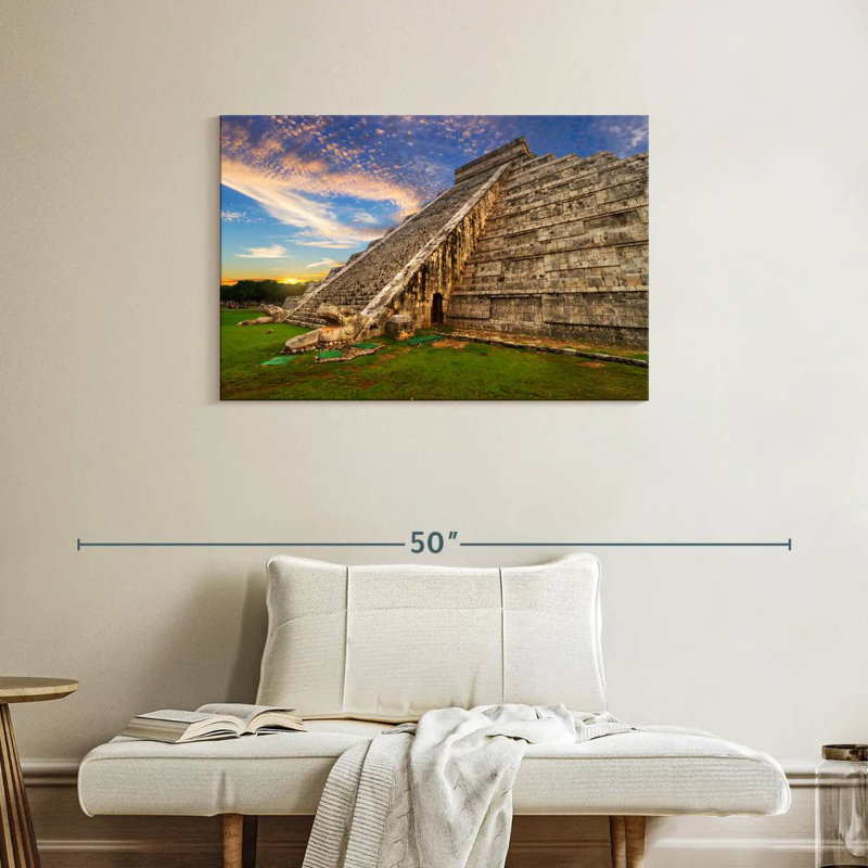 Adella Kukulcan Step Pyramid, 24" H x 36" W